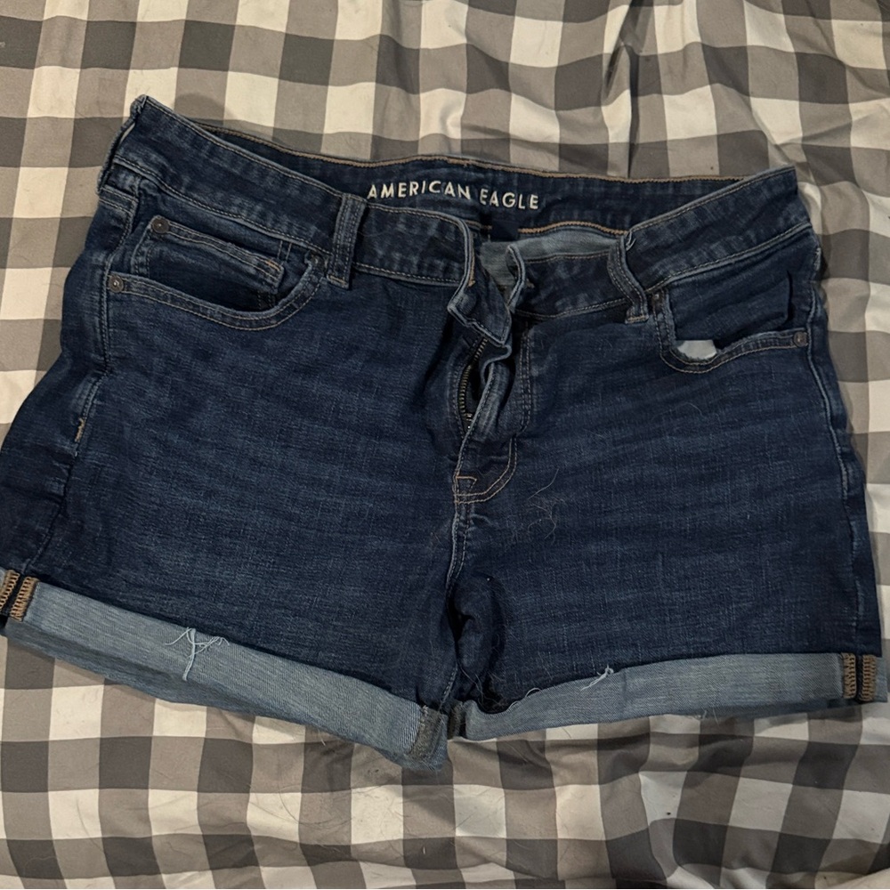 American Eagle Outfitters Dark Blue Jean Shorts
